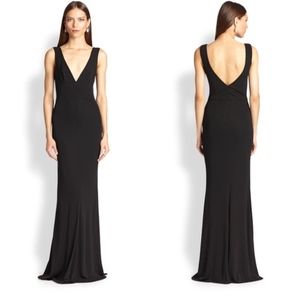 ABS COLLECTION Long V-neck Gown